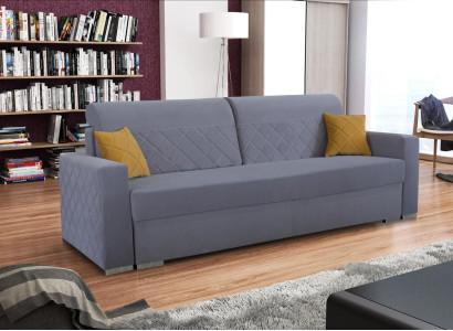Sofa 3 Seater Fabric Sofas Couch Gray Luxury Upholstery Modern Three Seater Furniture new